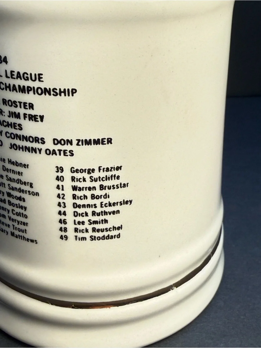 Vintage Chicago Cubs 1984 National League East Division Champions Ceramic Mug - Picture 10 of 12